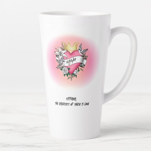 Agape-Liebe-Tattoo-Graffiti Milchtasse (Rechts)