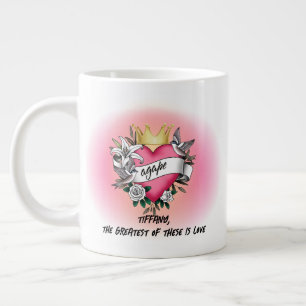 Agape-Liebes-Tattoo Jumbo-Tasse