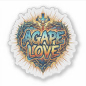 Agape Love Aufkleber (Vorderseite)