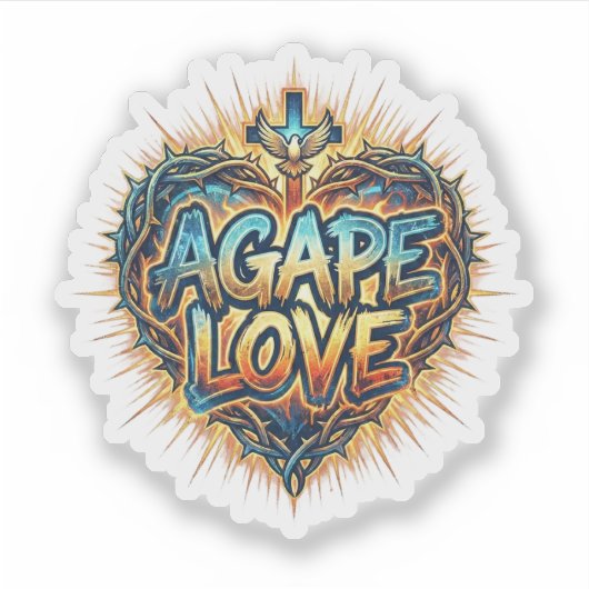 Agape Love Aufkleber (Vorderseite)
