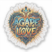 Agape Love Aufkleber (Vorderseite)