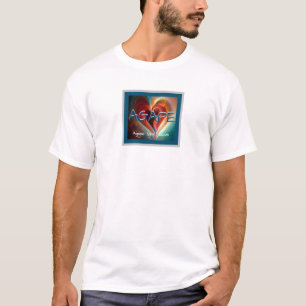 Agape - T Shirt Blue Boarder
