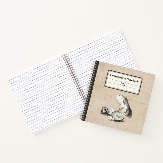 Agaricus Augustus Mushroom Personalisiert Comp Notizblock (Innenseite)