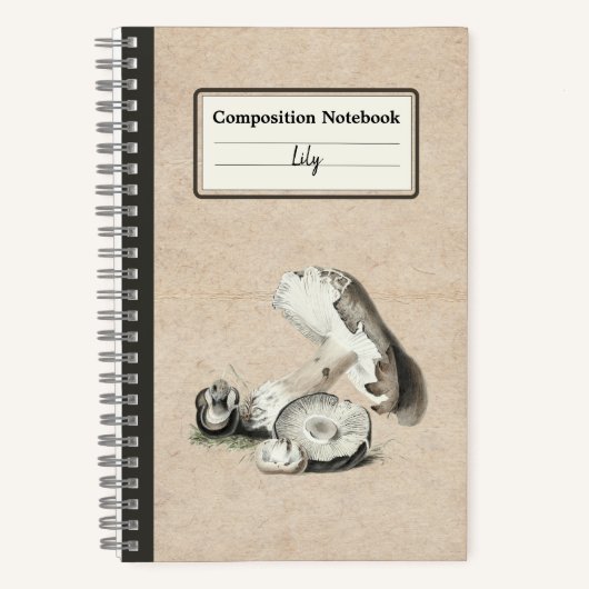 Agaricus Augustus Mushroom Personalisiert Comp Notizblock (Vorderseite)