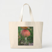 Agaricus-Pilz Jumbo Stoffbeutel (Vorne)