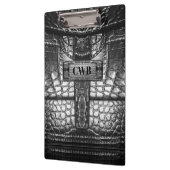 Agartarset Cool Retro Beautiful Monogram Klemmbrett (Links)