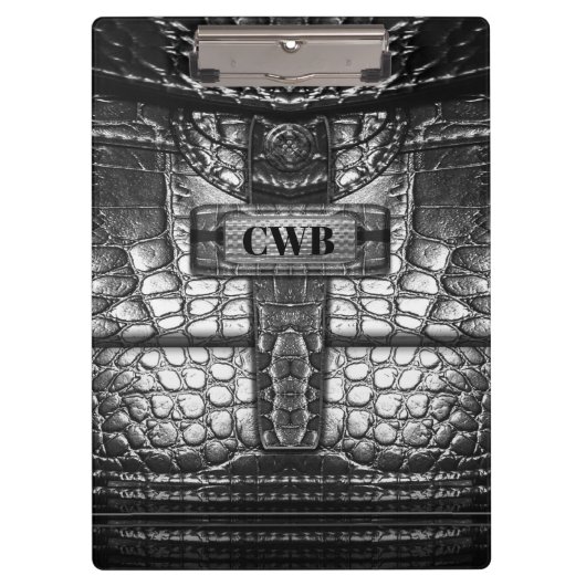 Agartarset Cool Retro Beautiful Monogram Klemmbrett (Vorderseite)