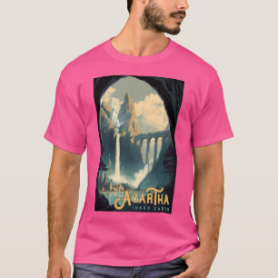 Agartha Inner Earth - Vintage Travel Poster T-Shirt