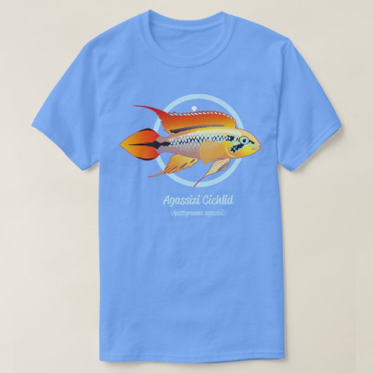 Agassizi Cichlid T-Shirt (Design vorne)