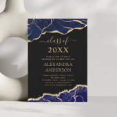 Agate Abschluss Class of 2023 Navy Blue Einladung