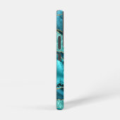 Agate Aquamarin Blue Gold Glitzer Marbella Aqua Samsung Galaxy Hülle (Rechte Seite)