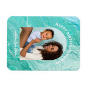Agate Arched Foto Happy Birthday Mama Magnet (Horizontal)