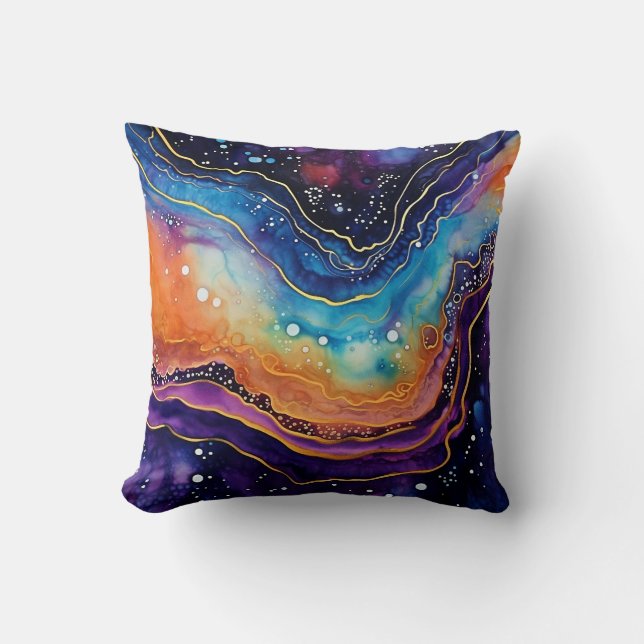 Agate Art Throw Pillow Kissen (Vorderseite)