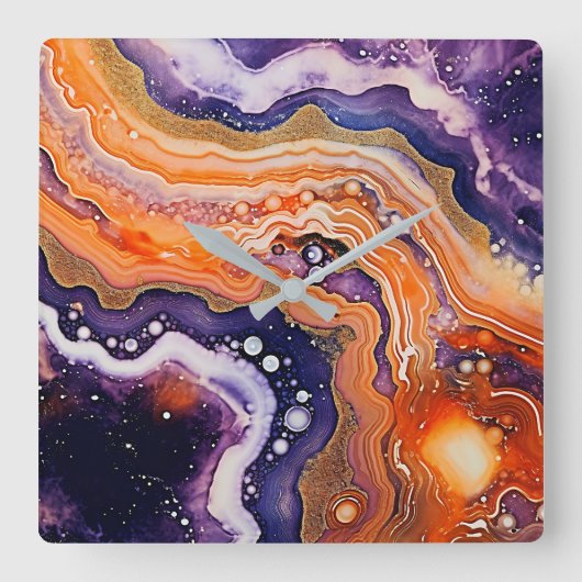 Agate Art Wall Uhr (Vorderseite)