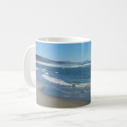 Agate Beach, Oregon Kaffeetasse (Vorderseite Links)