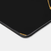 Agate Black and gold Marmorwirbel Schreibtischunterlage (Ecke)