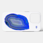 Agate Blue Case-Mate iPhone Hülle (Rückseite (Horizontal))