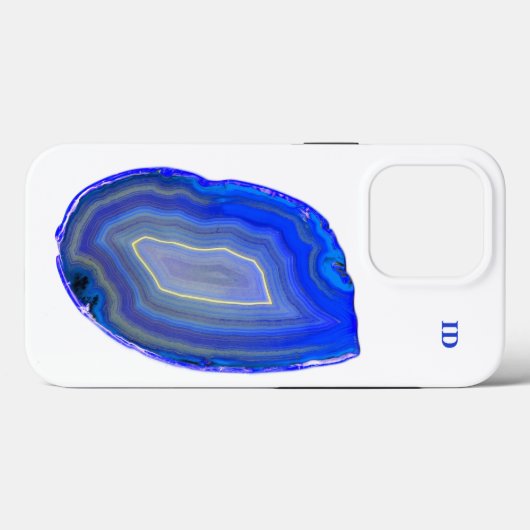 Agate Blue Case-Mate iPhone Hülle (Rückseite (Horizontal))