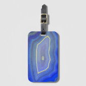 Agate Blue Gepäckanhänger (Vorderseite Vertikal)