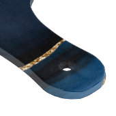 Agate Blue Gold Marmor Personalisiert Cutting Boar Schneidebrett (Ecke)