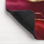 Agate bordeaux und or mousepad (Ecke)