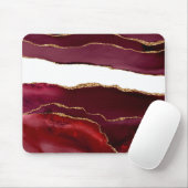Agate bordeaux und or mousepad (Mit Mouse)