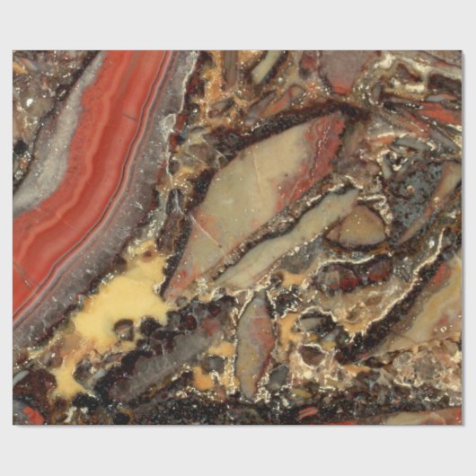Agate Breccia Geschenkpapier (Flach)