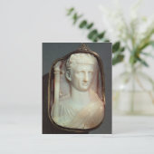 Agate Cameo trägt das Portrait von Claudius Postkarte (Stehend Vorderseite)