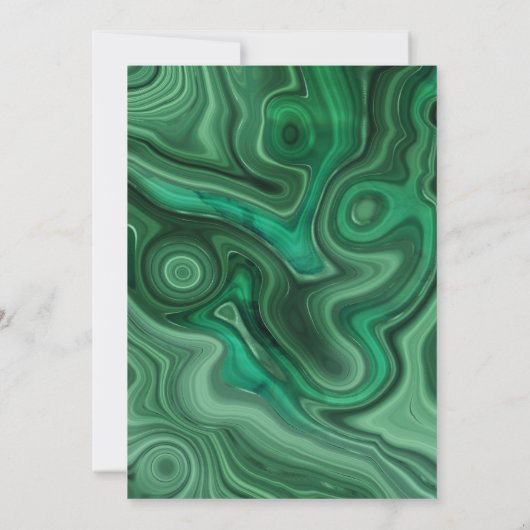 Agate Collection Amazon Green Einladung (Rückseite)