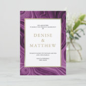 Agate Collection Dalia Lila Einladung (Stehend Vorderseite)