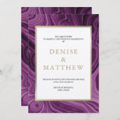 Agate Collection Dalia Lila Einladung (Vorne/Hinten)