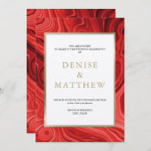 Agate Collection Poinciana Red Einladung (Vorne/Hinten)