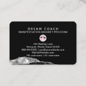 *~* Agate Crystal Palm Tree Tropical Flamingo Visitenkarte (Rückseite)