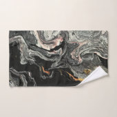 Agate Fluid-Marmor Badhandtuch Set (Handtuch)