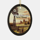 Agate Fossil Beds Nationales Denkmal Weihnachten Keramik Ornament (Rechts)