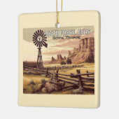 Agate Fossil Beds Nationales Denkmal Weihnachten Keramikornament (Links)