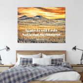 Agate Fossil Beds Nationales Monument Leinwanddruck (Insitu (Schlafzimmer))