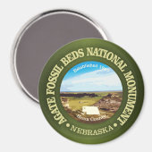 Agate Fossil Betten (NM) Magnet (Vorderseite/Rückseite)