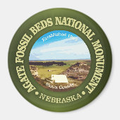 Agate Fossil Betten (NM) Magnet (Vorne)