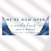 Agate Galaxy Celestial Stars Salon Eröffnung Banner