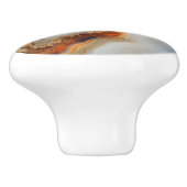 Agate Gemstone Muster Keramikknauf (Seitenansicht)