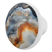 Agate Gemstone Muster Keramikknauf (Rechts)