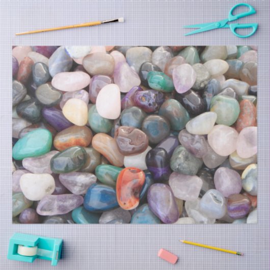 Agate Gemstones Hintergrundbild Seidenpapier (Basteln)