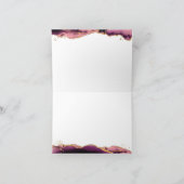 Agate Geode Burgundy Gold Glitzer Monogram Script (Innenseite)