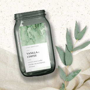 AGATE GEODE EMERALD JADE GREEN MODERN CANDLE ETIKE