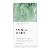 AGATE GEODE EMERALD JADE GREEN MODERN CANDLE ETIKE (Vorne)