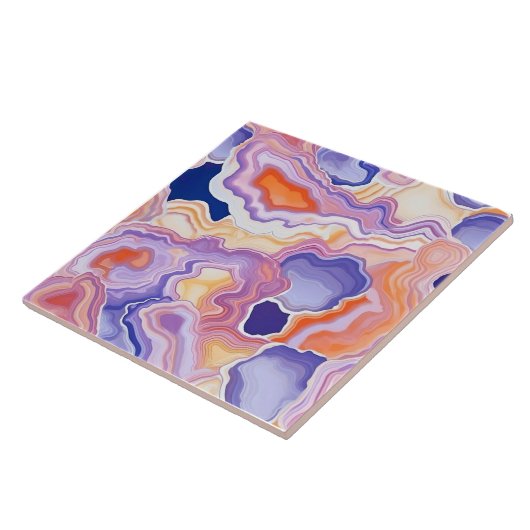 Agate Geode Endless Pattern Fliese (Seite)