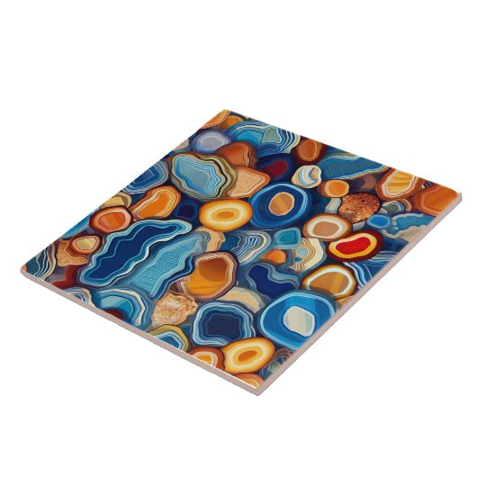 Agate Geode Endless Pattern Fliese (Seite)