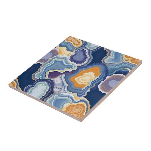 Agate Geode Endless Pattern Fliese (Seite)