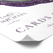 Agate Geode Glitzer Cards & Gifts Violet ID647 Poster (Ecke)